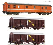 Roco 6600294 - H0 - 3-tlg. Set Bahnpostwagen Postschnellzug, ÖBB, Ep. IV-V